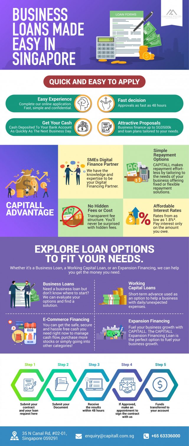 Business Loan Options in Singapore Explained [Infographic] | Max